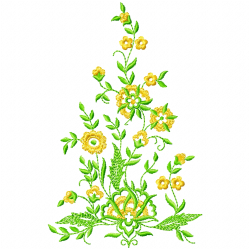 Flowers And Tree Embroidery Design 3 Flowers And Tree Embroidery Design 3